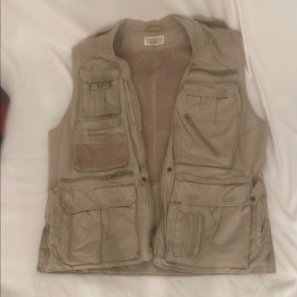 Banana Republic Vintage multi-pocketed Beige Cargo Utility Vest